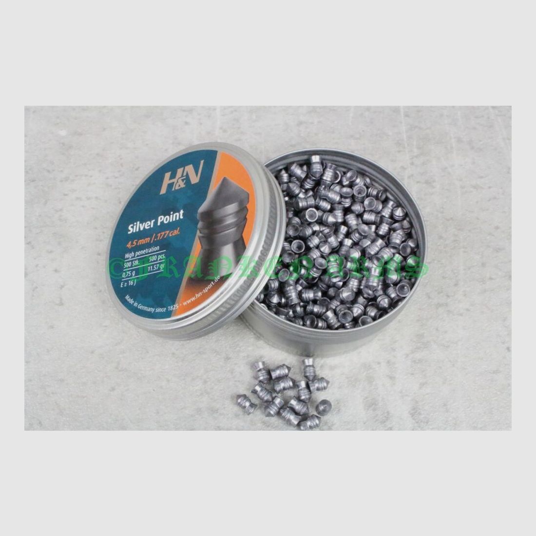 H&N Silver Point 4.50mm 500 pieces