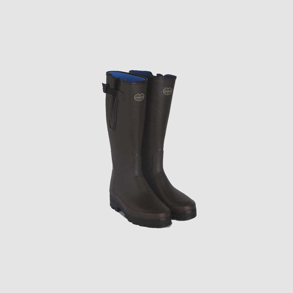 LE CHAMEAU Vierzonord Herrenstiefel mit Neoprenfutter Marron Fonce