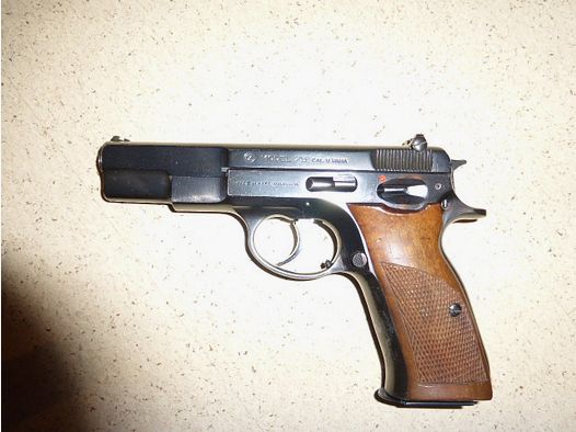 Pistole CZ M 75 Brünner 9 mm Luger frühes Modell nummerngleich keine Walther Mauser G3 MP5 98K