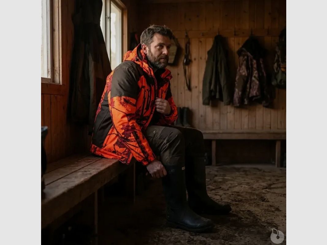 Jagdjacke Somlys Newtek JKT V2 Softshell orange Camouflage, Bild 4 von 15