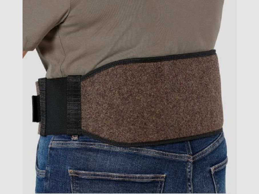 Wollfilz Nierenwärmer mit Tasche für Wärmekisschen ideal im Herbst und Winter