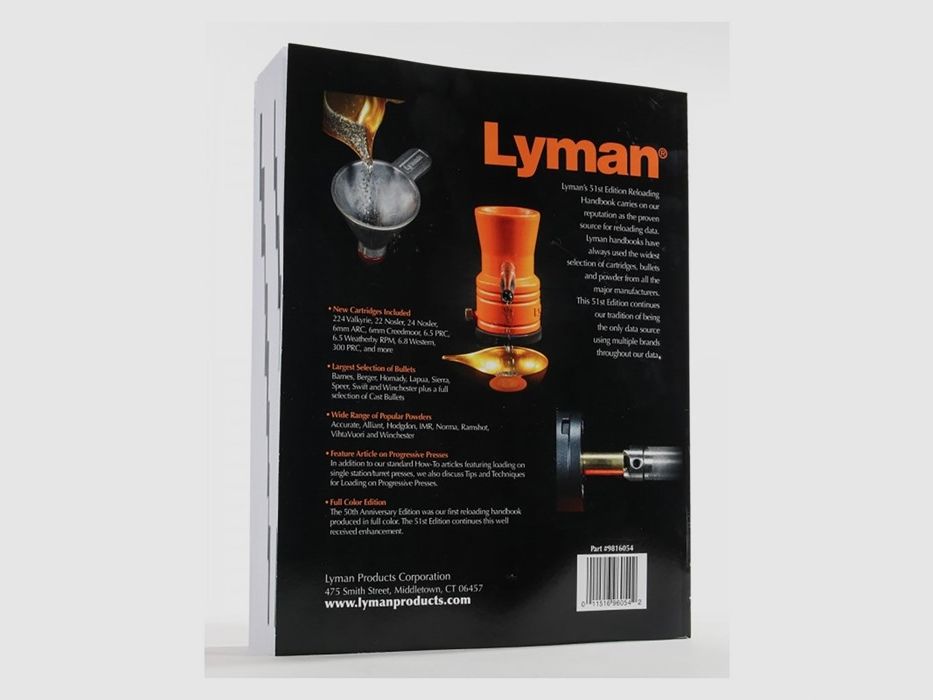 LYMAN 51. AUFLAGE WIEDERLADUNGSHANDBUCH SOFT COVER, Bild 6 von 8