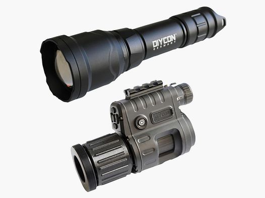 Urządzenie nocnego widzenia podwójnego zastosowania DNVC-3 Black Mamba z IR-LED doświetlaczem Diycon