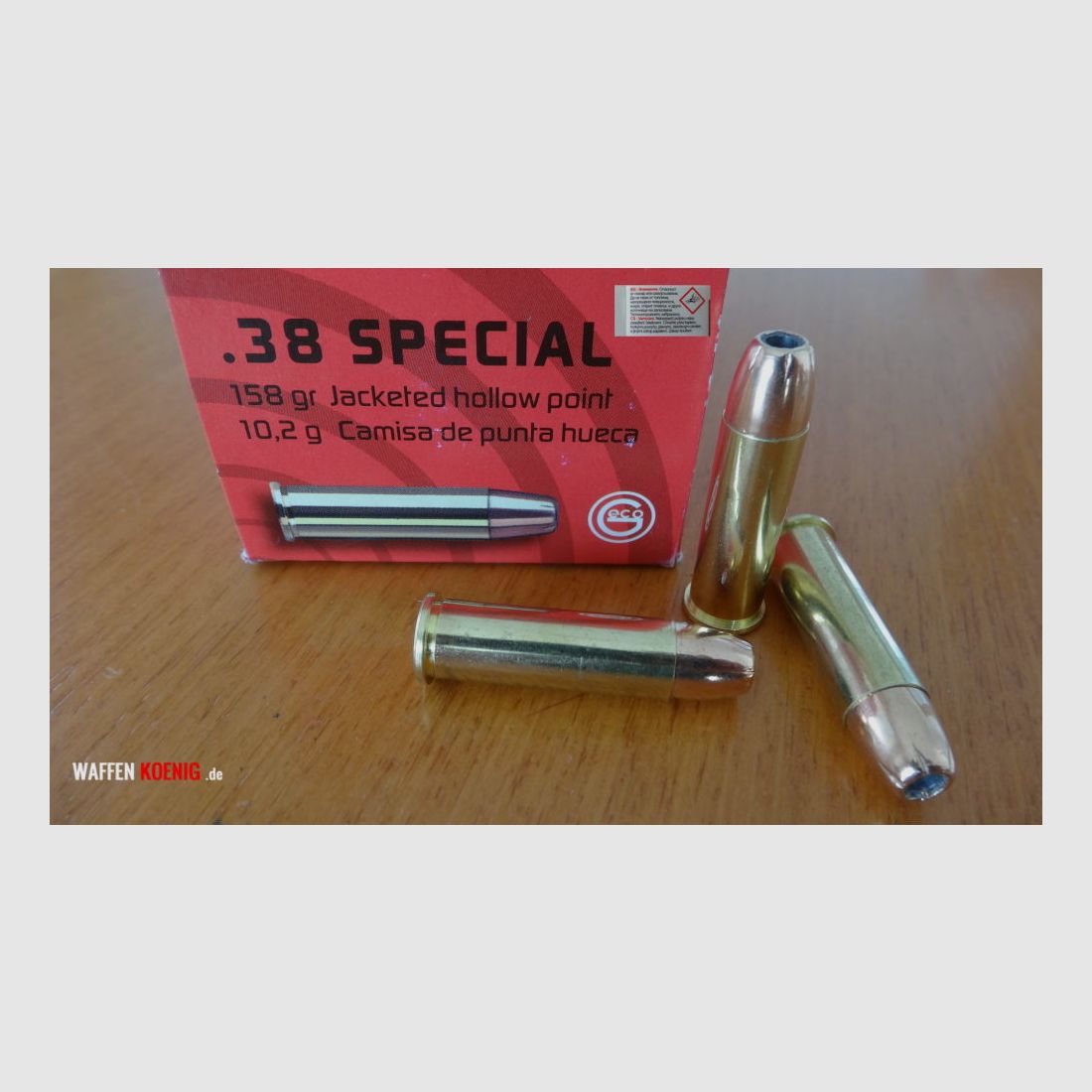 Geco 100 GECO Cartouches .38 Special HP