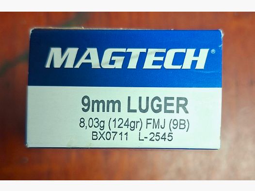 Magtech 124grs FMJ, 9x19 Luger, 950 strzałów,