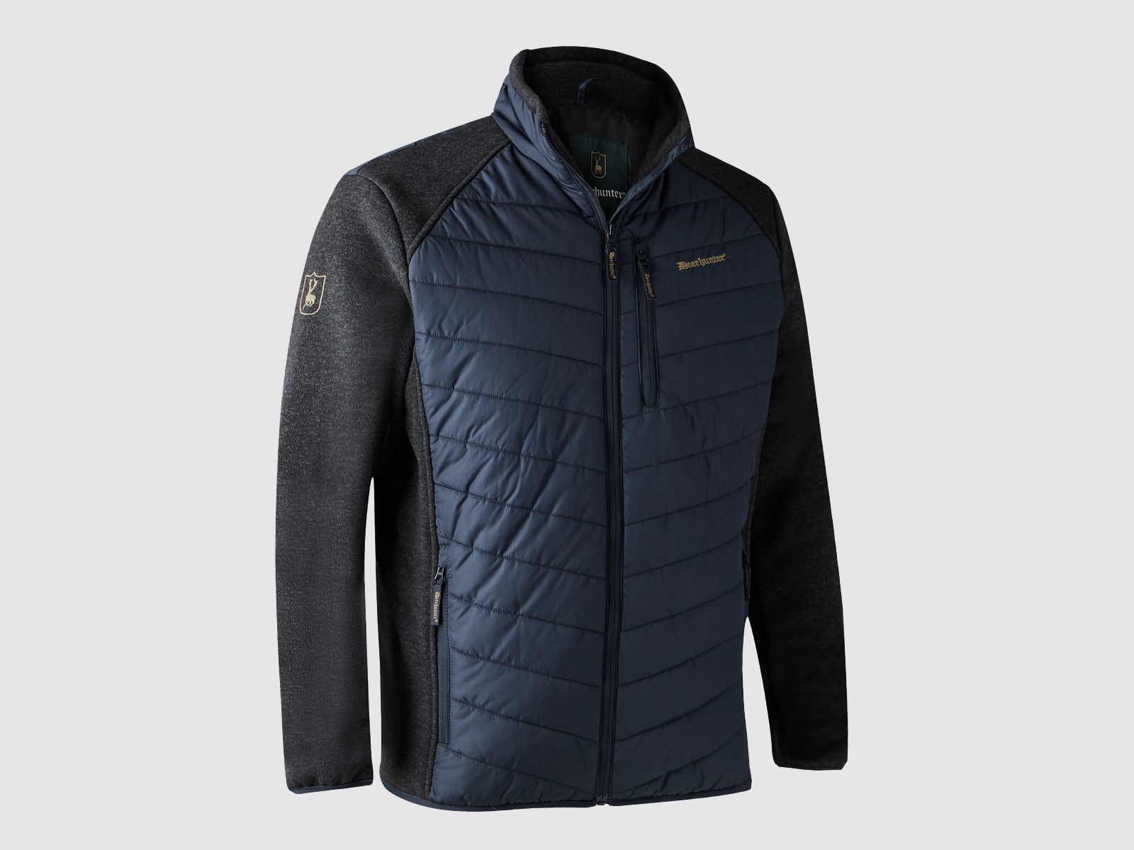 Deerhunter Moor Padded Jacket with knit Dark Blue L