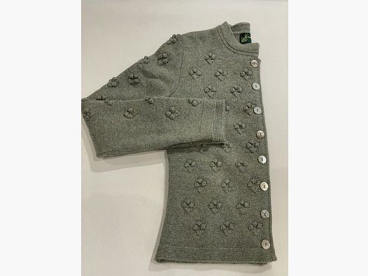 Damen Strickjacke aus Merinowolle in Salbei