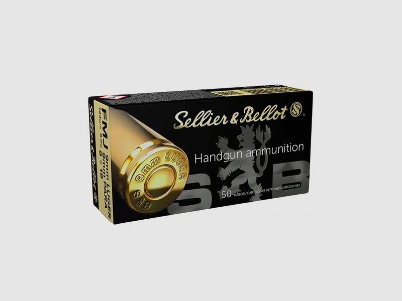 S&B Kaliber 9 mm Luger 124 gr/8,0g FMJ - 1000 Schuss