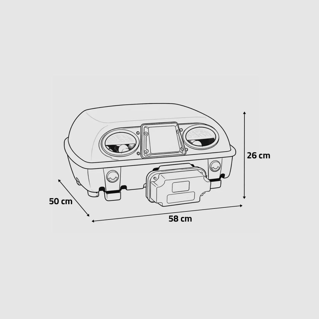 Automatische Brutmaschine Egg Tech SUPER 49 + Luftbefeuchter Nebula, Bild 4 von 7
