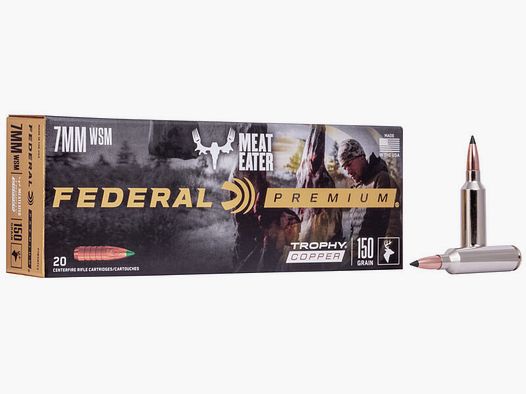 Federal Premium Trophy Copper 7mm WSM 150GR 20 Patronen