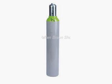 Pressluftflasche inklusive Fußring und Ventilschutz für 200 bar; Prüfdruck 300 bar; Inhalt 10 l