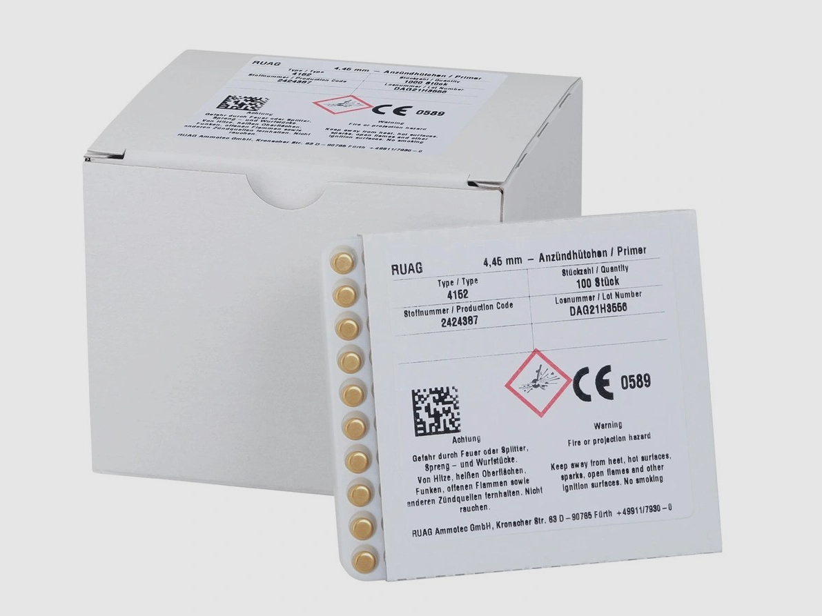 Boxer Zündhütchen 4152 Small Pistol Geco