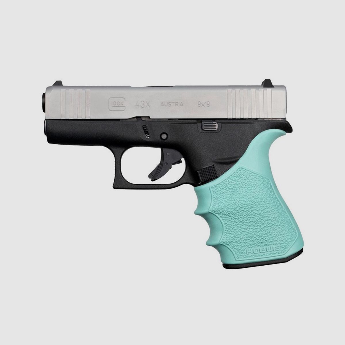 HOGUE HandAll Beavertail Gummigriff für Glock 43X / 48 Aqua