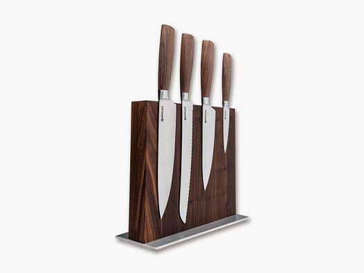 Core Set Style Set di Coltelli da Cucina con Blocco in Noce