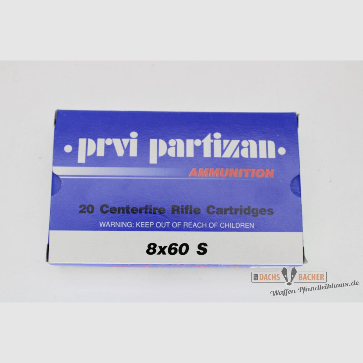 PPU Privi Partizan 8x60 S 12,7g/196gr SP Teilmantel 20 Schuß