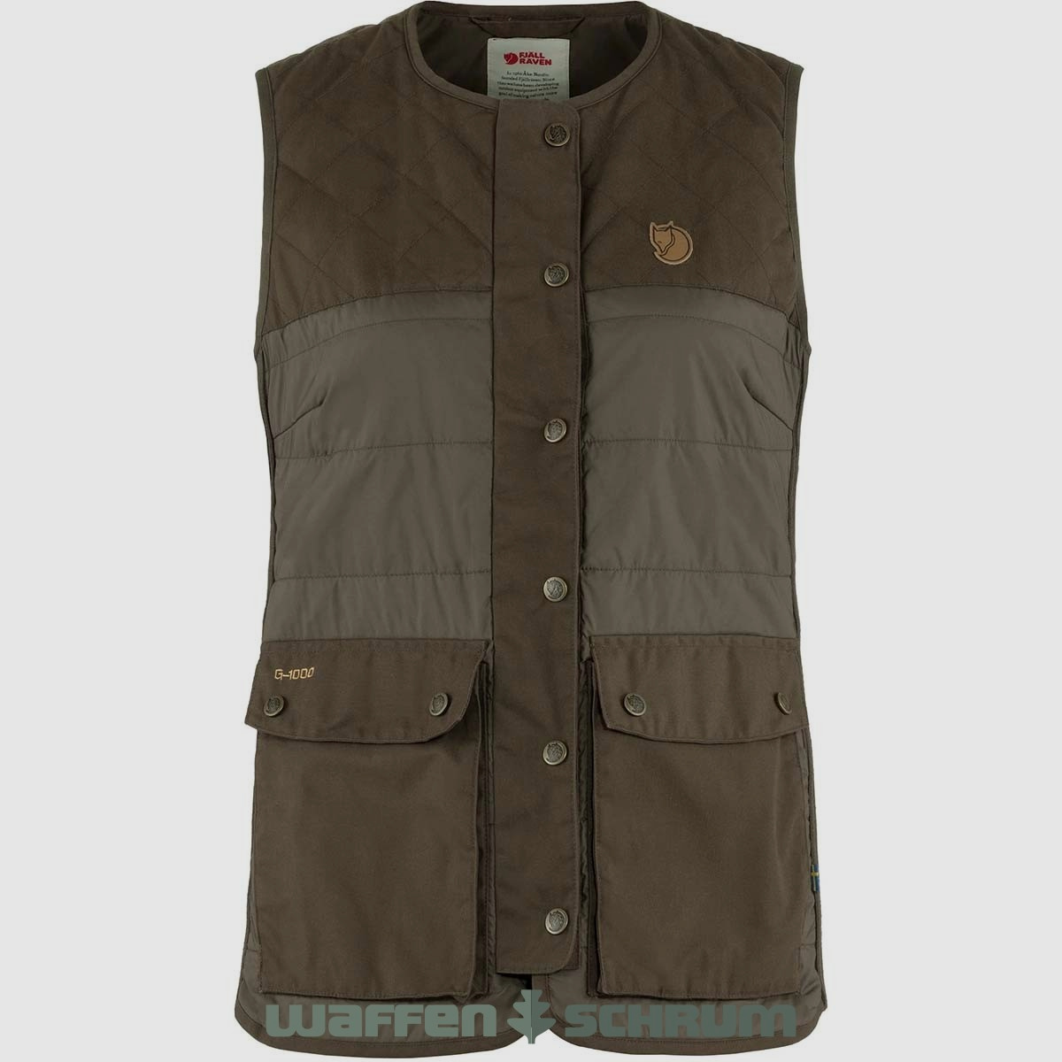 Fjällräven Weste Forest Wool Padded Dark Olive