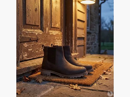 Bottines Ayoka Touk aus braunem Leder mit seitlichem Reißverschluss