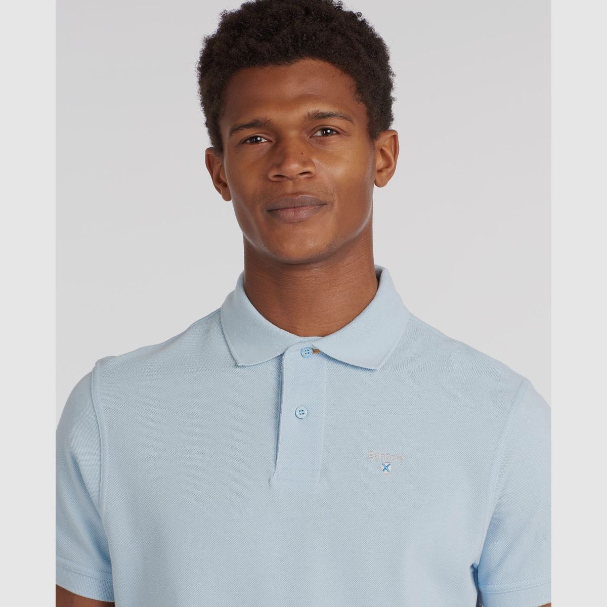 BARBOUR Sports Polo Sky Blue