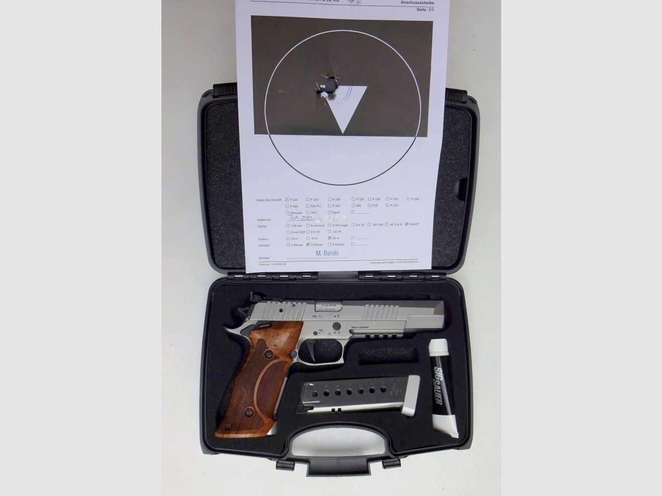 SIG SAUER Eckernförde Manufacturing P220 X SIX Supermatch PPC