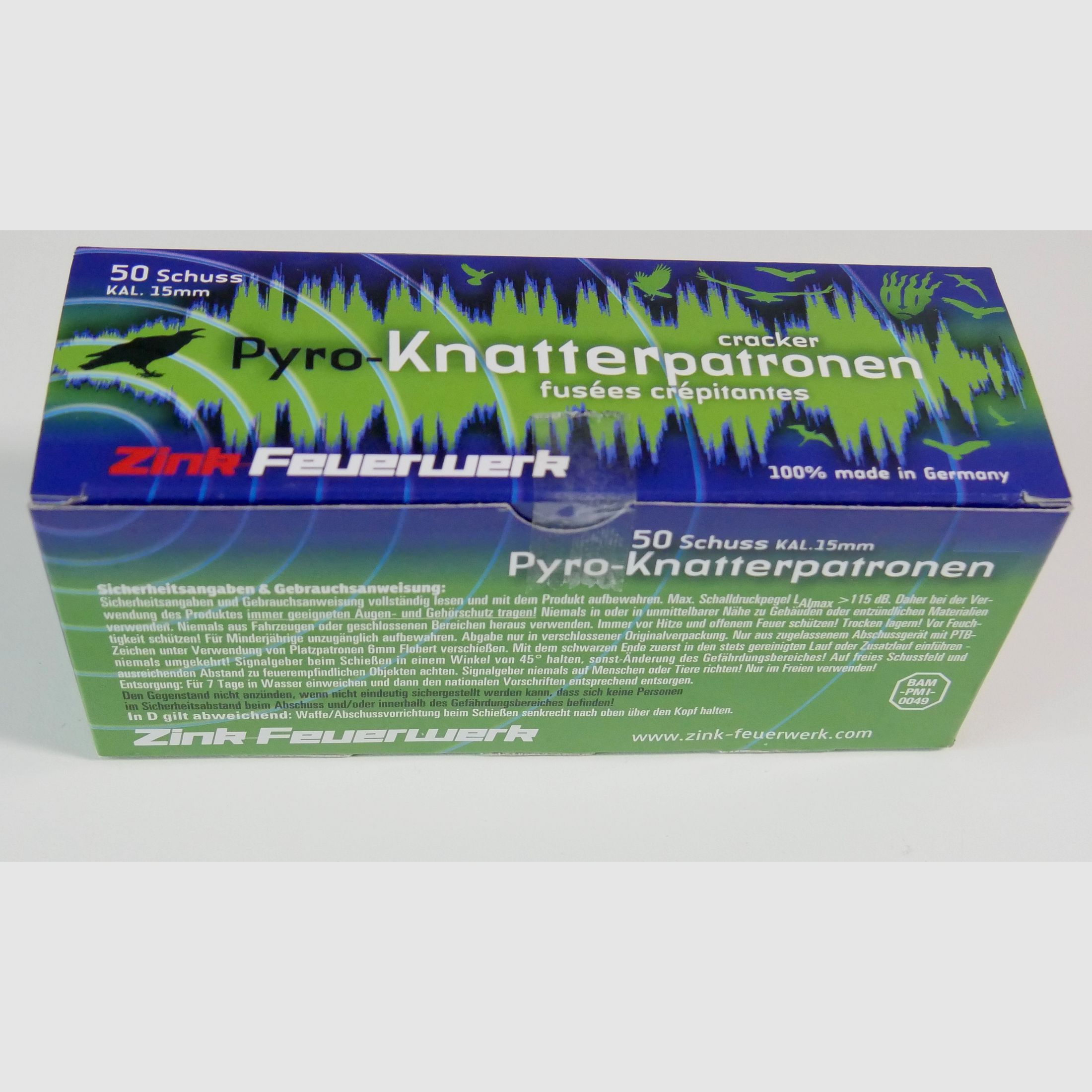 ZINK Pyro- Knatterpatronen Kal. 15mm