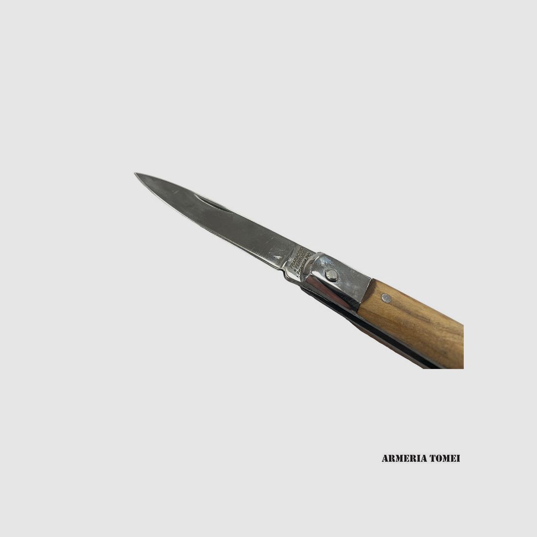 Messer – Das abgerundete Olivenholzgriff mit Edelstahlkopf 15cm, Bild 3 von 4