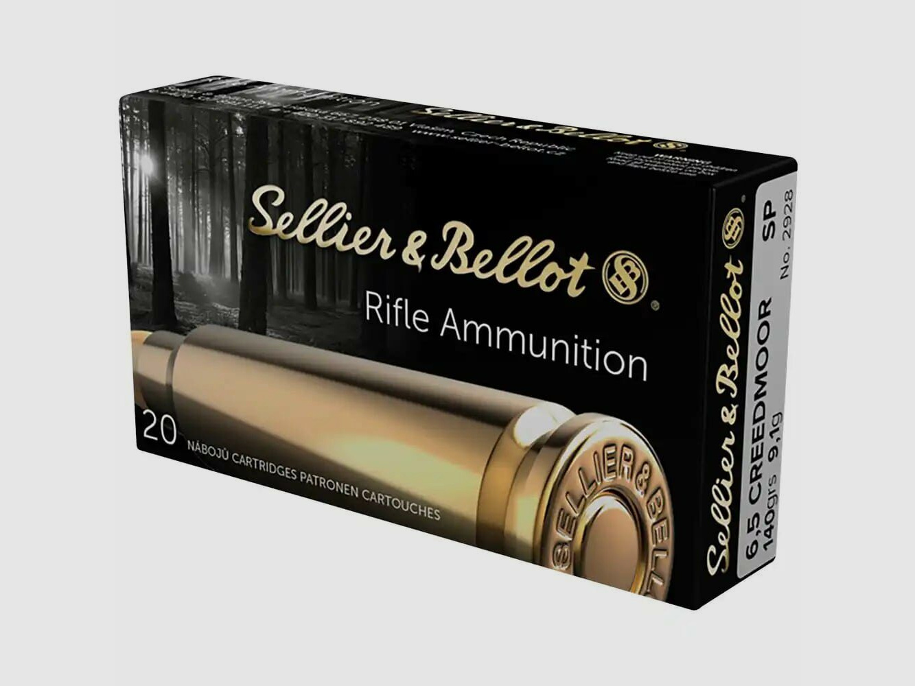 Sellier & Bellot 6,5mm Creedmoor SP 140grs / 9,1g