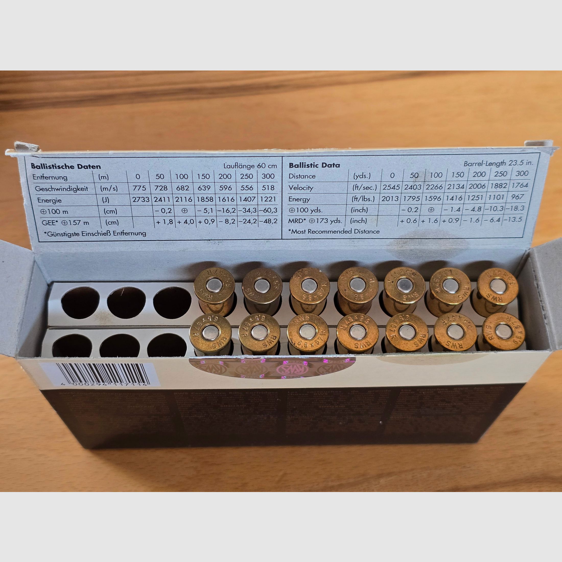 RWS Evo Green 6.5×57R, RWS DK 6.5×57R