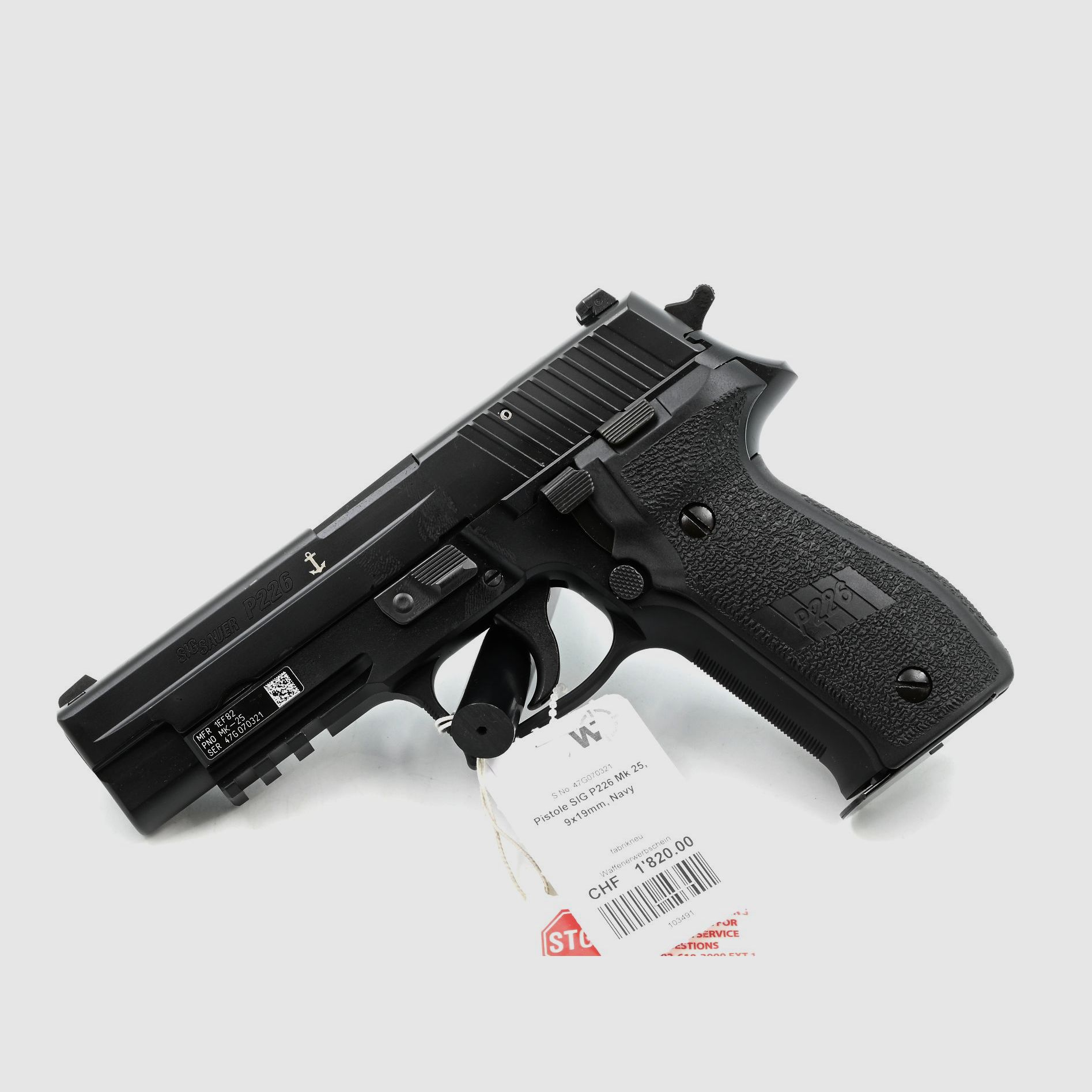 Pistolet SIG P226 Mk 25 Navy, 9×19, image 1 sur 2