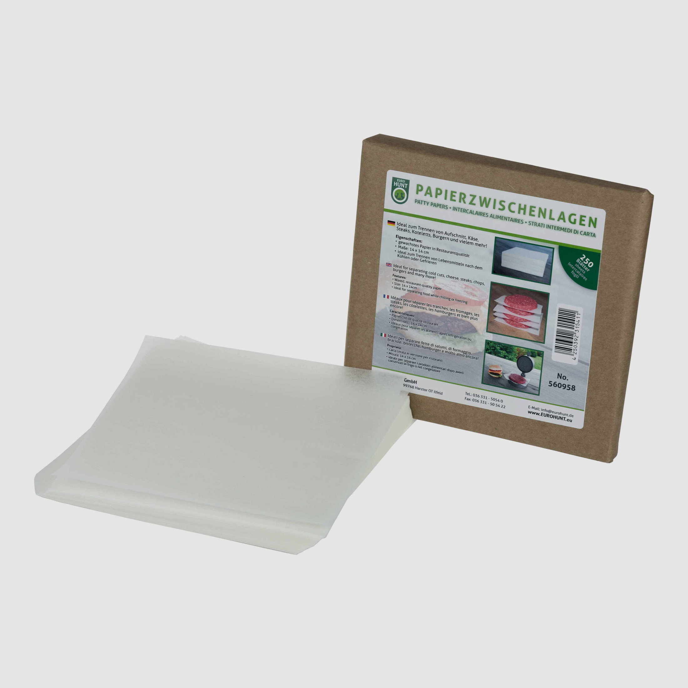 Paper interleaves for burgers - 250