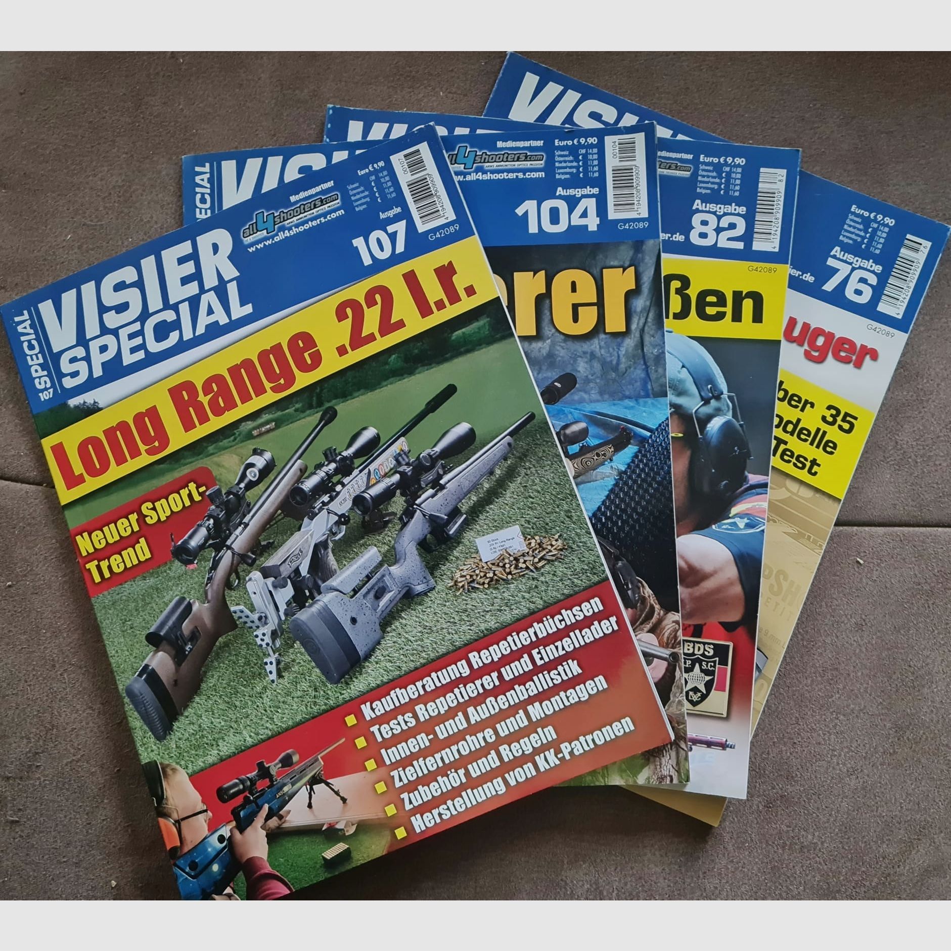 4 x Visier Special Ausgabe: 76 , 82,  104 und 107