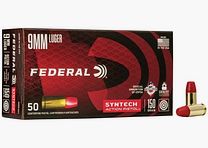Federal Syntech Action Pistol 9mm Luger 150GR SJFN 50 cartridges