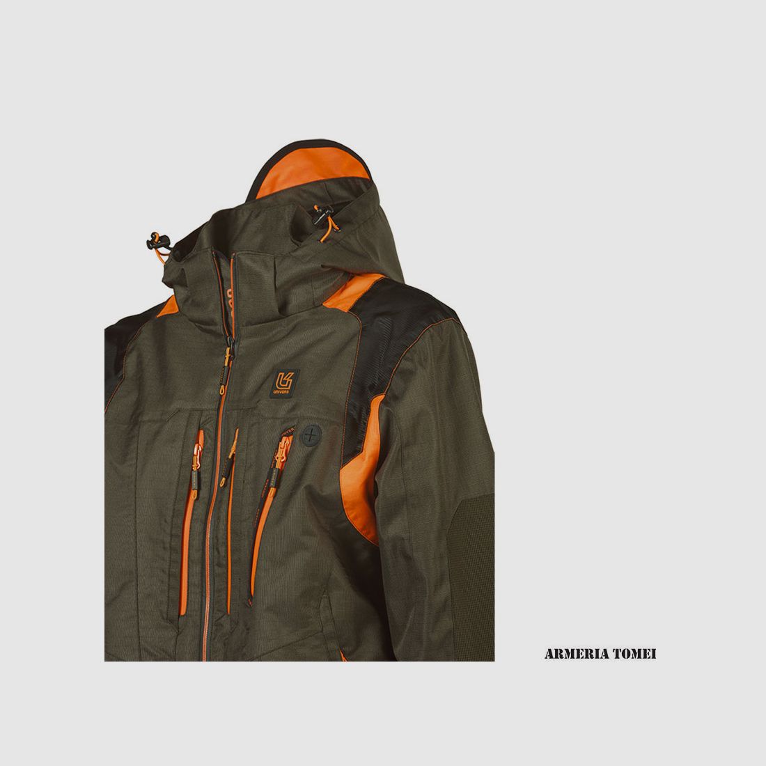 UNIVERS – VESTE DE SANGLIER U-TEX VERT/ORANGE, image 4 sur 4