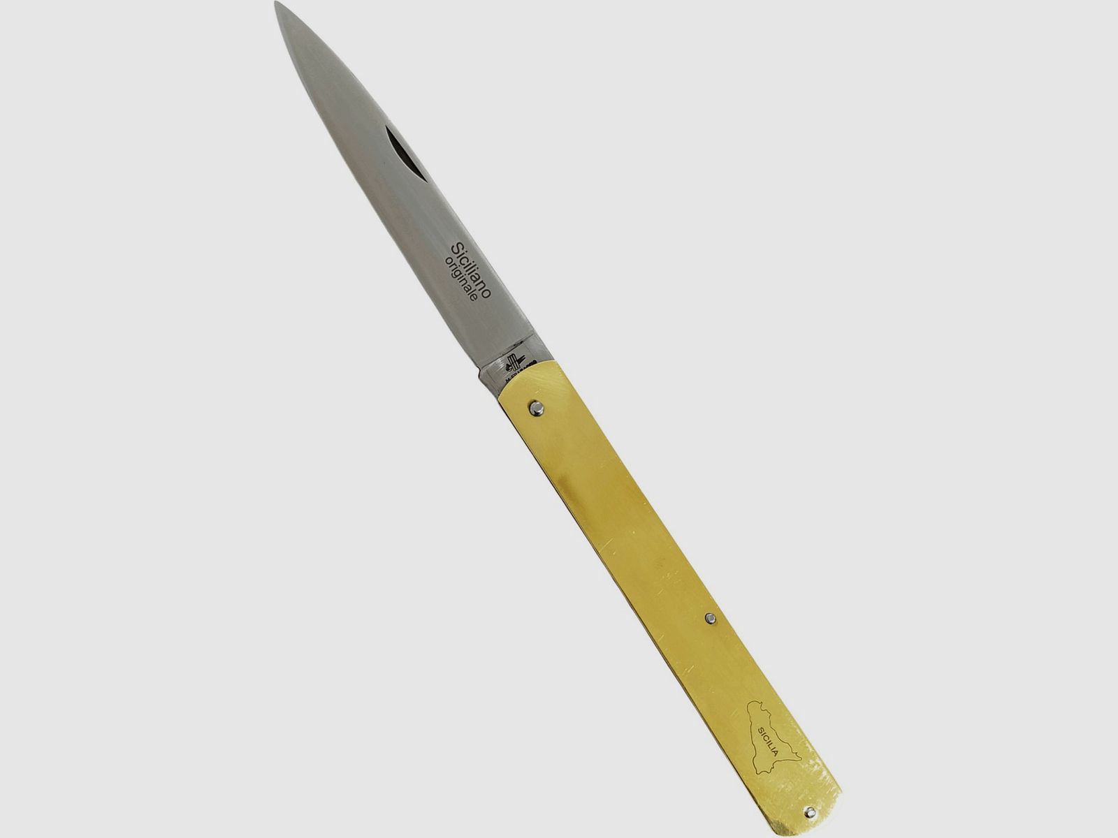 Sizilianisches Messer 25 cm Messinggriff, Bild 2 von 3