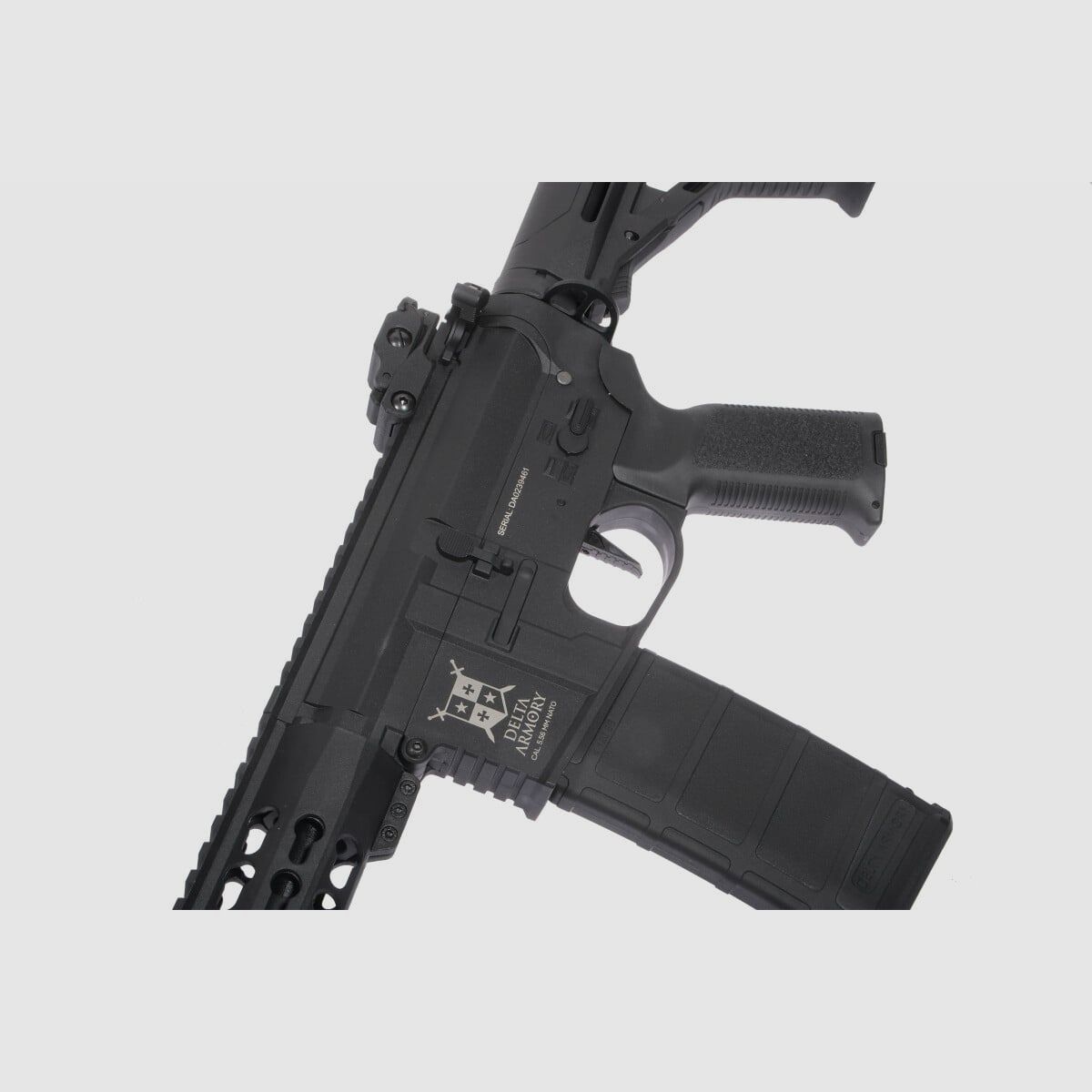 AR15 KeyMod 10 Calowe CHARLIE EAGLE ETU Czarny S-AEG Karabin Airsoft Wolny od 18 Lat | Delta Armory