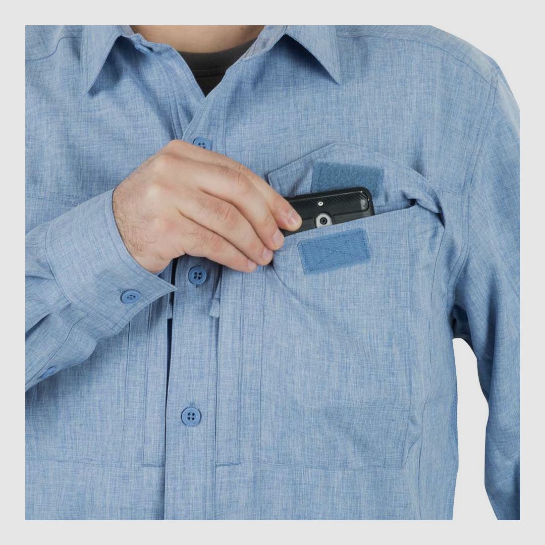 HELIKON-TEX DEFENDER Mk2 GENTLEMEN SHIRT® MELANGE-SCHWARZ