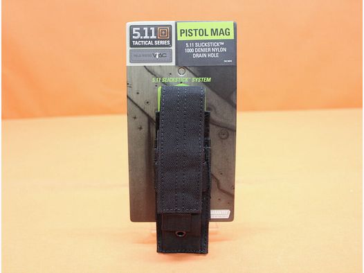 5.11 5.11 Poche à chargeur de pistolet (58711) 019 Noir Poche à chargeur pour 1 chargeur de pistolet (SlickStick System)