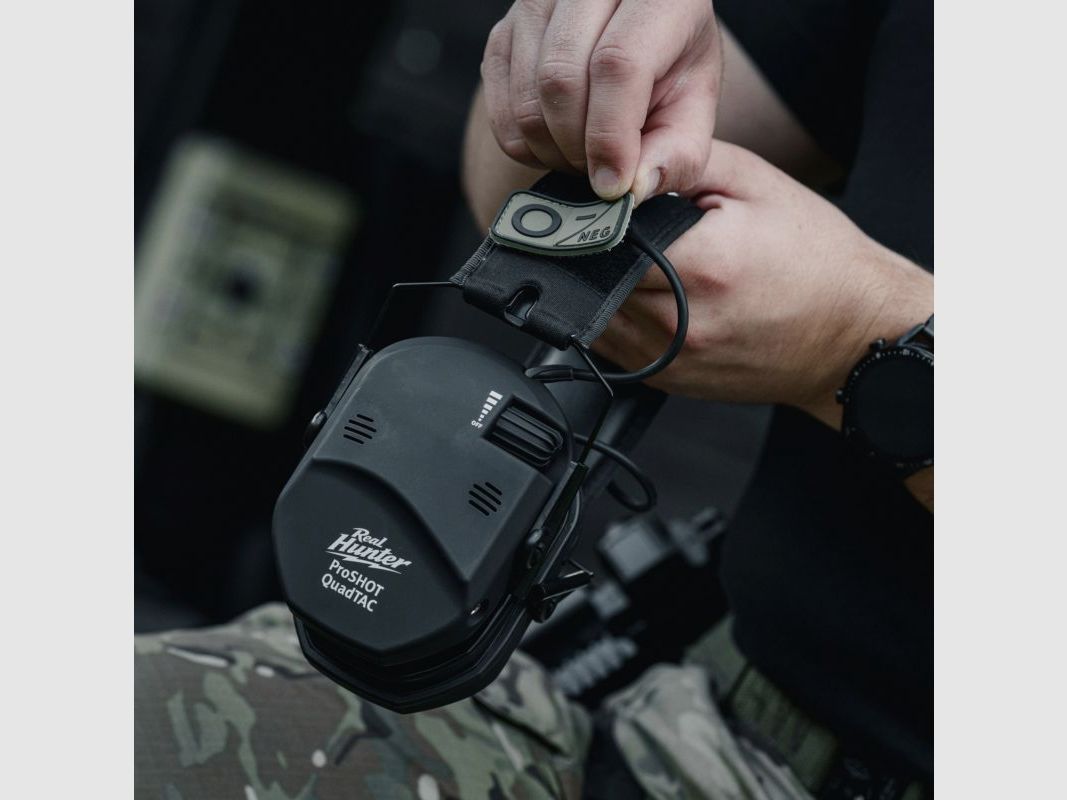 Słuchawki RealHunter Active ProSHOT QuadTAC czarne, zdjęcie 9 z 12