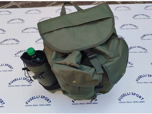 GREEN MUSHROOM BACKPACK WITH MESH BOTTOM