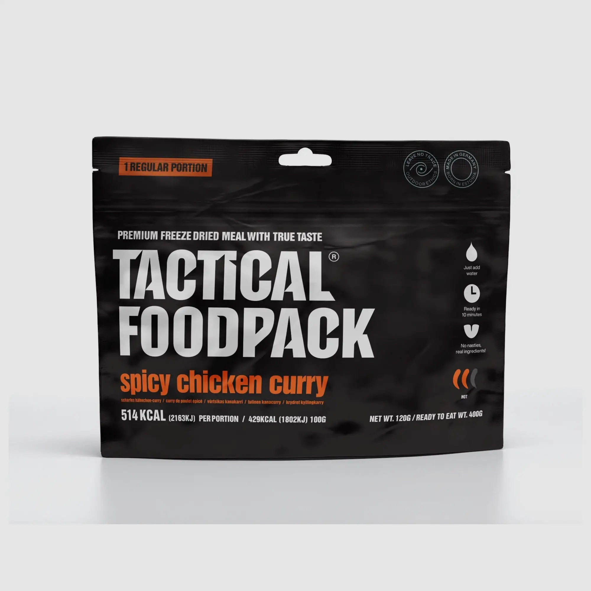 Tactical Foodpack Piatto Principale Curry di Pollo Piccante