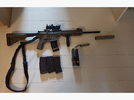  Evolution Airsoft Recon S 14.5 Carbontech S-AEG 6mm BB mit viel Zubehör
