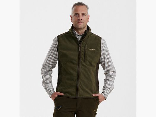 Deerhunter Gamekeeper Bonded Fleece Waistcoat Graphite Green L