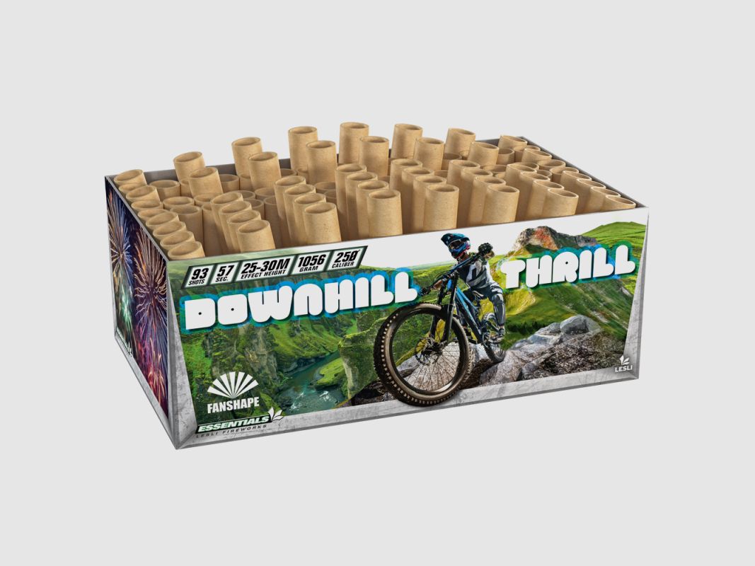 Lesli Downhill Thrill - Feu d'artifice composite avec 93 coups