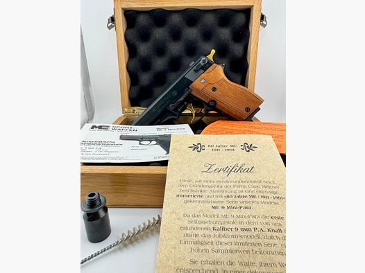 Cuno Melcher ME 9 Mini-Para limitiertes Jubiläumsmodell PTB 479 von 1991 - Rarität !