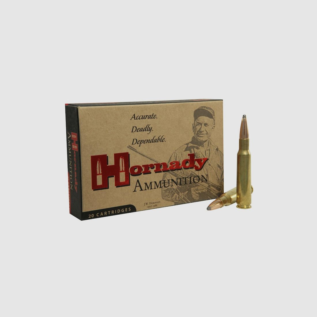 Hornady Custom .275 Rigby 140GR InterLock SP 20 Patronen