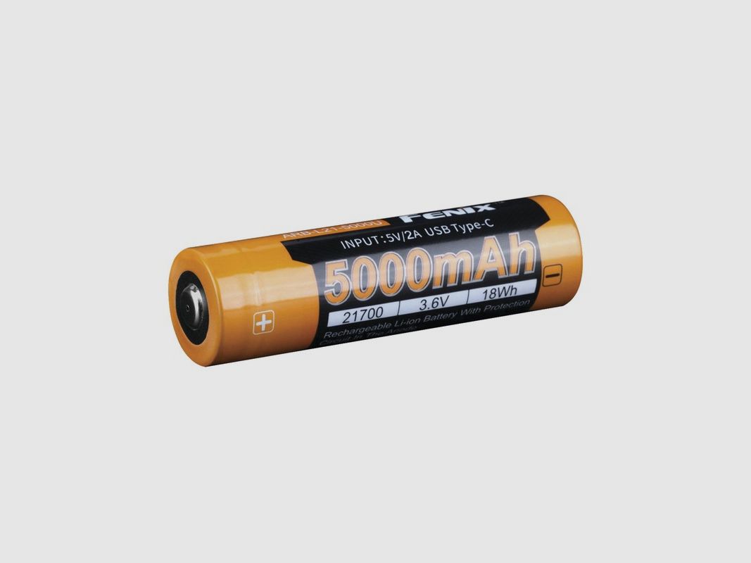Akku wiederaufladbar Fenix Mod 21700 3,6V 5000 mAh Blister mit 1 Stück
