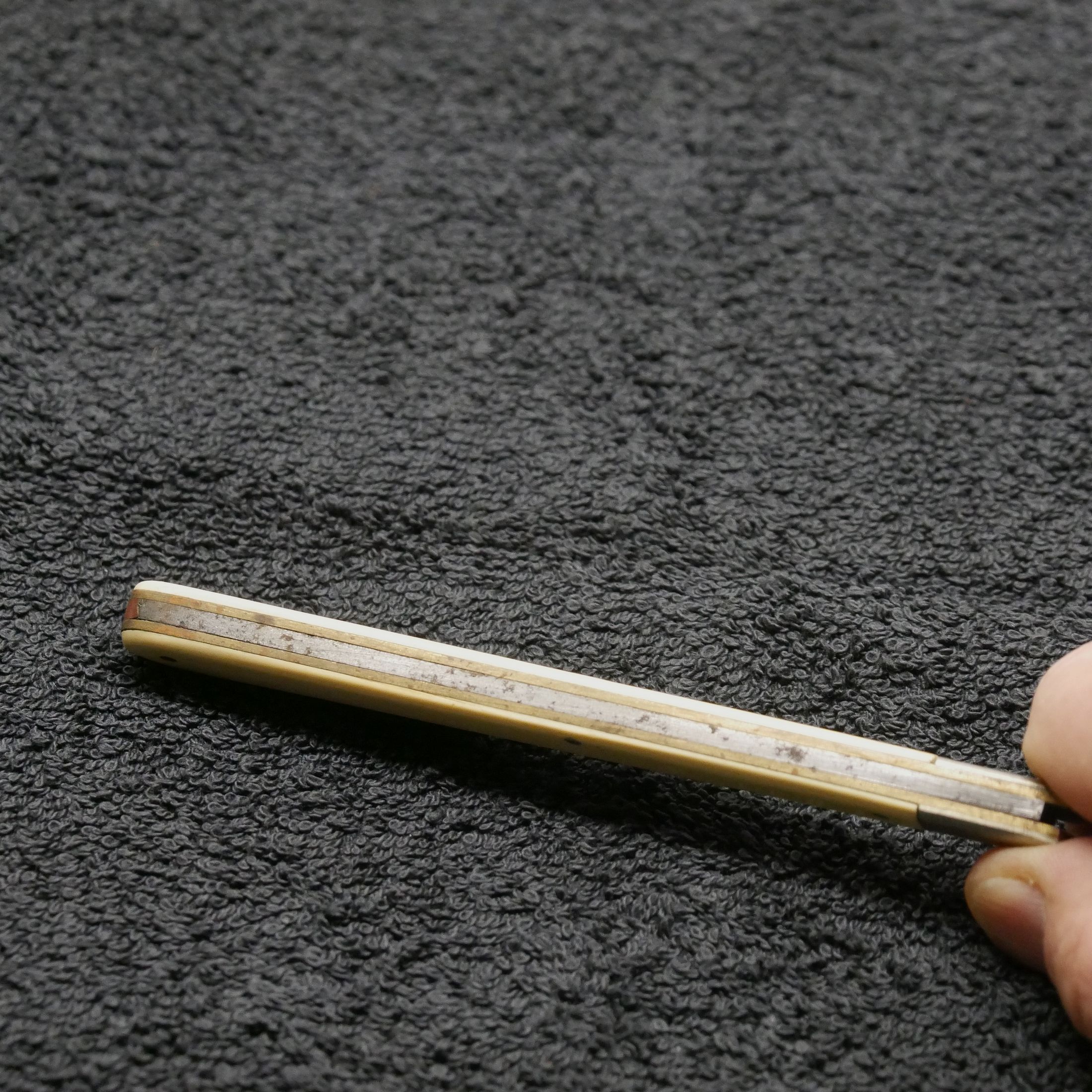 Klappmesser ED. Wüsthof Solingen Dreizack Wurstprobiermesser Rostfrei vintage