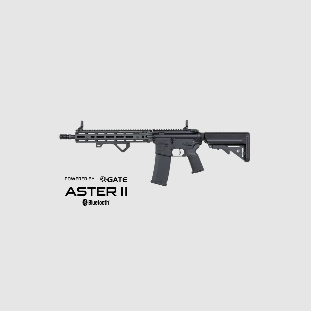 SA Daniel Defense® MK18 RIII M-LOK 14.5" (SA-P28 RIS III PRIME™ Aster II ETU BLDC™) Rifle Airsoft Libre a partir de 18 – Steel Grey -F-
