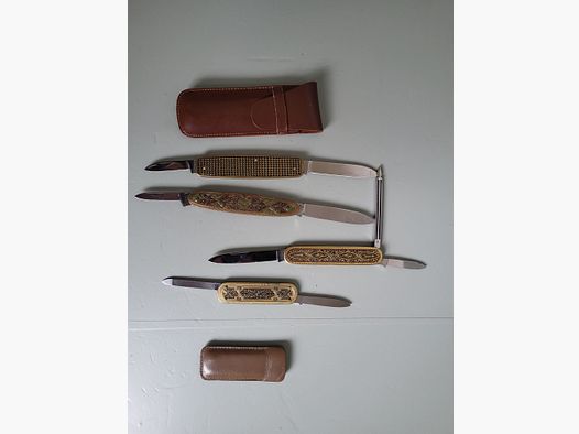 Toledo pocket knife - folding knife brass - Solingen - 1960s