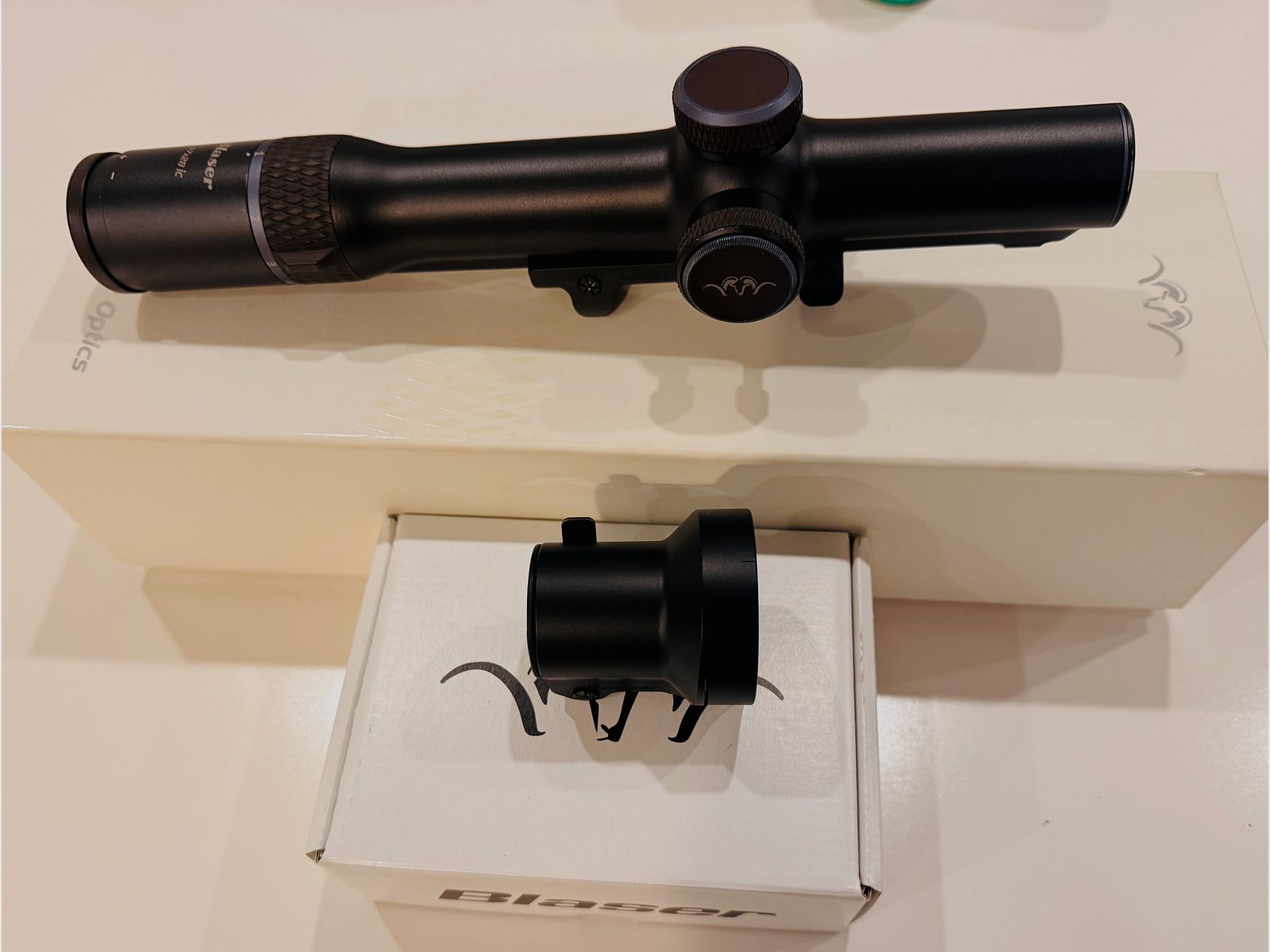 Blaser B1 1-7x28iC - Blaser Sattelmontage - Blaser BL52 Vorsatzadapter