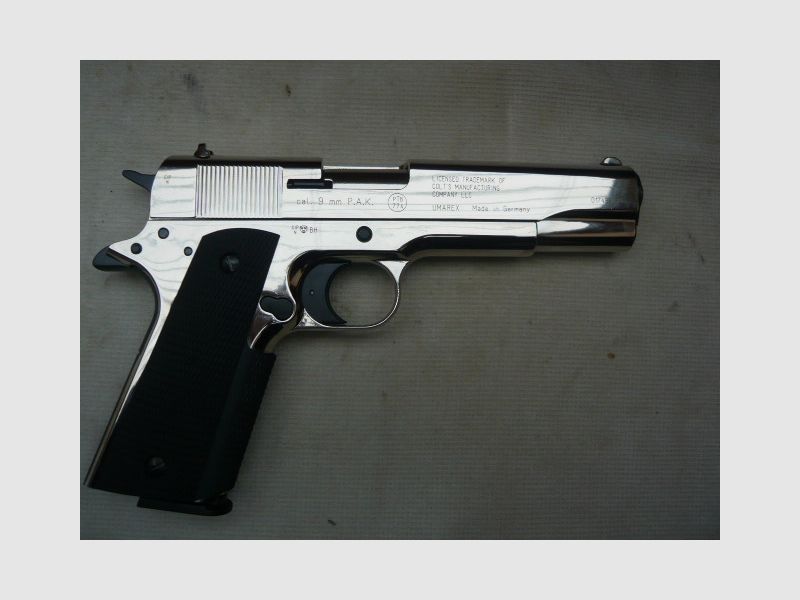 Colt Government 1911 A1 caliber 9mm PAK chrome-plated
